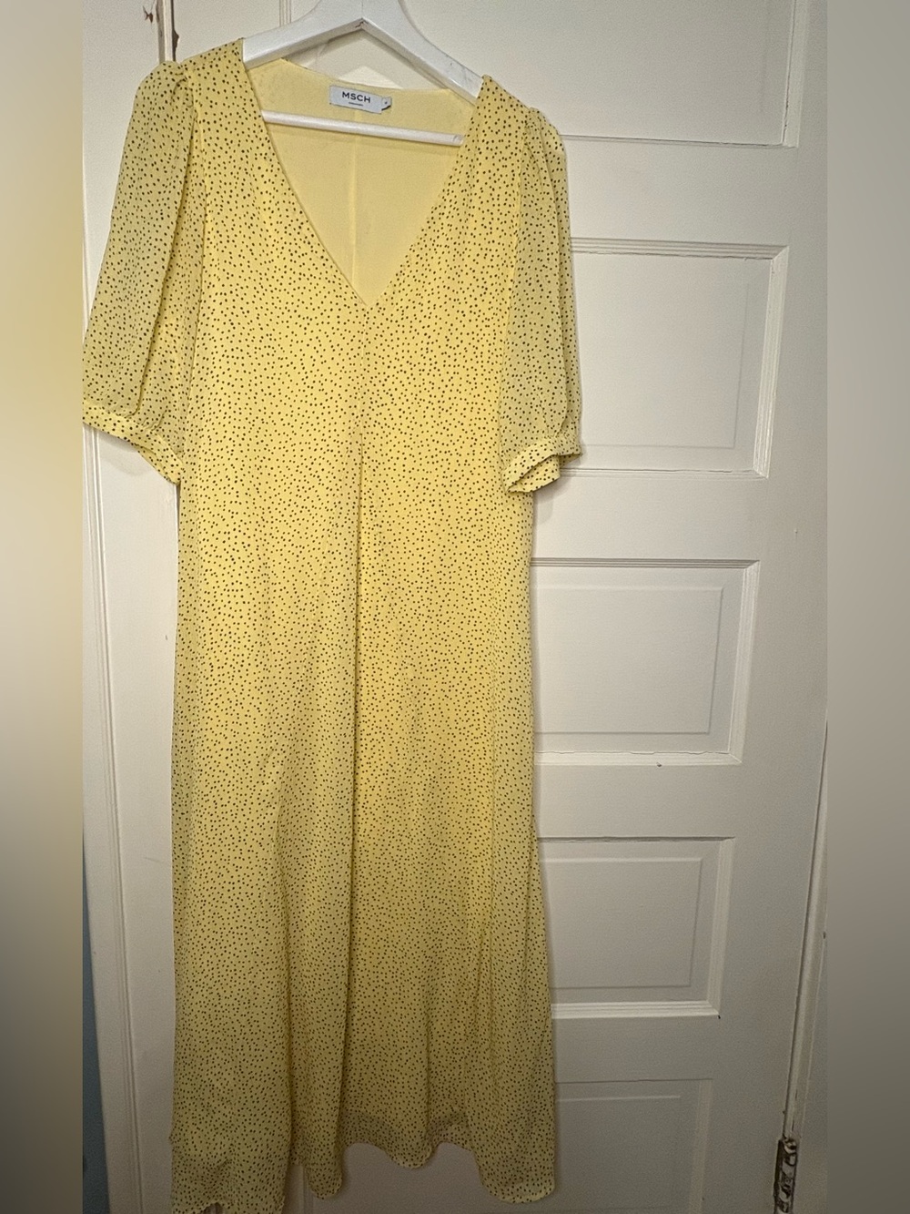 MSCH Copenhagen Yellow Polka dot dress